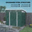 Albelo 7" W x 4" D Metal Pent Garden Shed