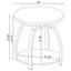 Ensemble de tables basses rondes 2 pièces Starrett