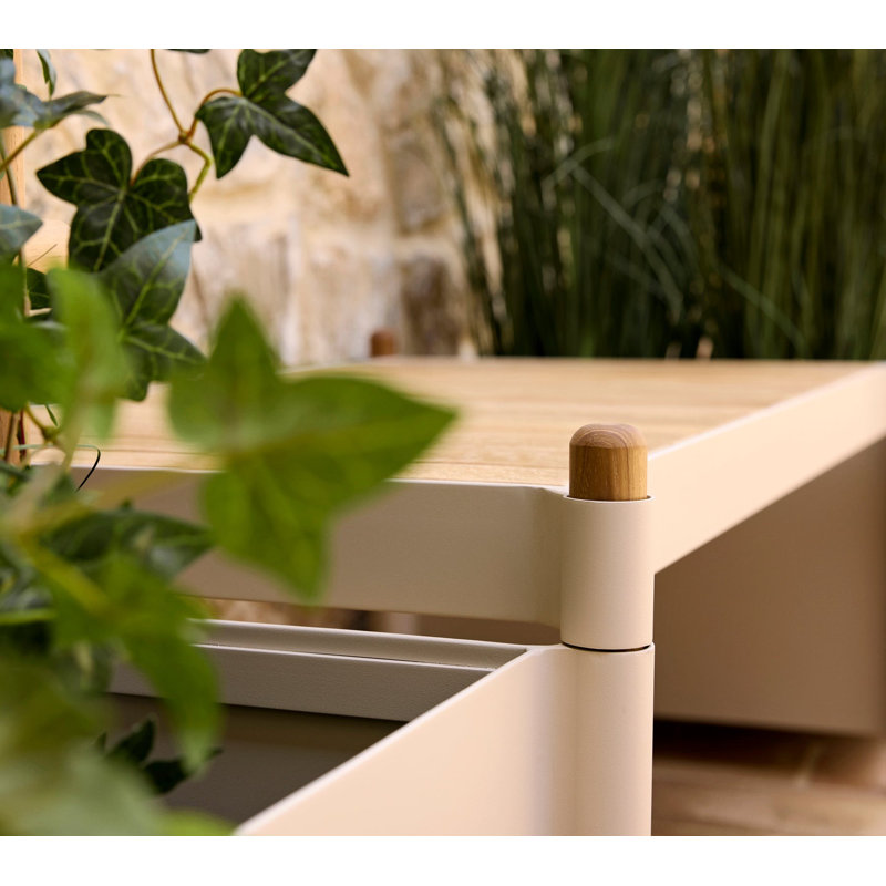 Sticks Outdoor Teak Bench, Sand