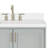 37'' Single Bathroom Vanity with White Quartz Top-93359301