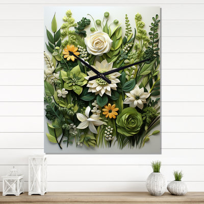 Cerah - Herbs Wall Clock Oversized