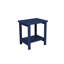Paire de chaises pliantes - Bleu marine, assise spacieuse pour le jardin, résistante aux intempéries et idéale pour les espaces extérieurs.
