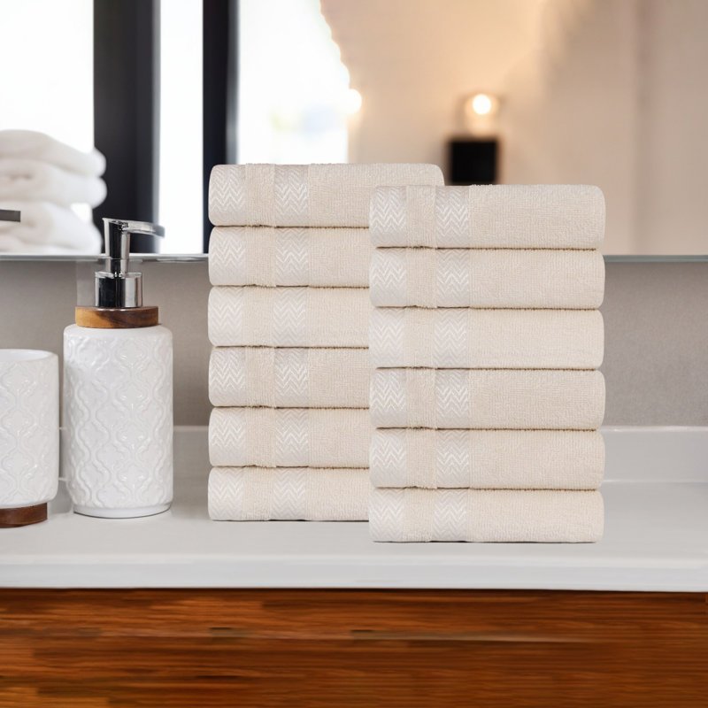 Serviette / gant de toilette Gracieuse, Ivoire