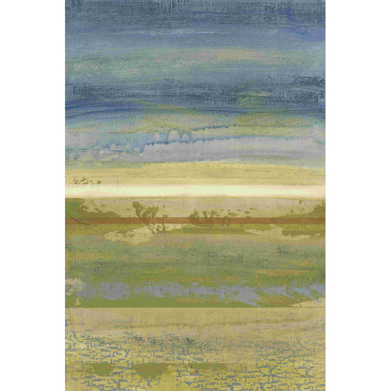 Ciel et terre II, H 12 po x l 8 po