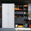 72"H Metal Garage Storage Cabinet, Black Tool Steel Locking Cabinet-1806440109-1806440108