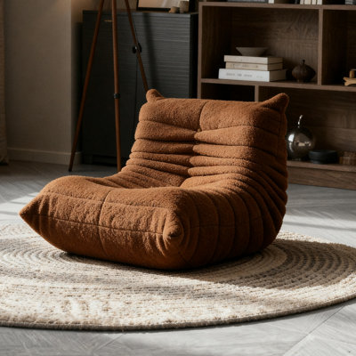 Giant Bean Bag Chair For Adults, Fireside Chair For Living Room With Memory Foam Filled, Accent Sofa Lounge Floor Sofa For Gaming Reading Relaxing Dor
