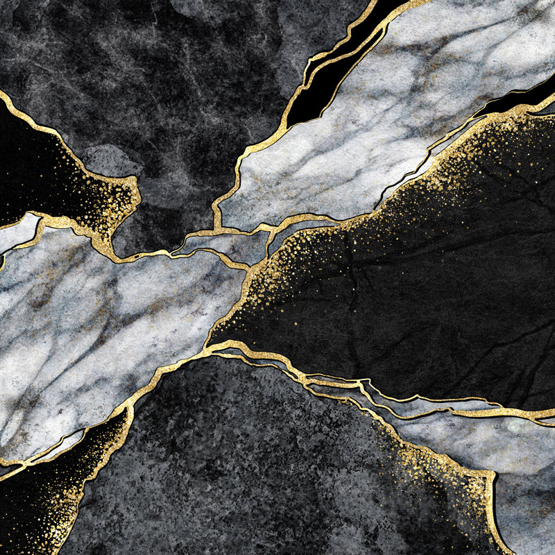 Kintsugi by Wacomka - Wrapped Canvas Print, 30cm H x 30cm W x 3.8cm D