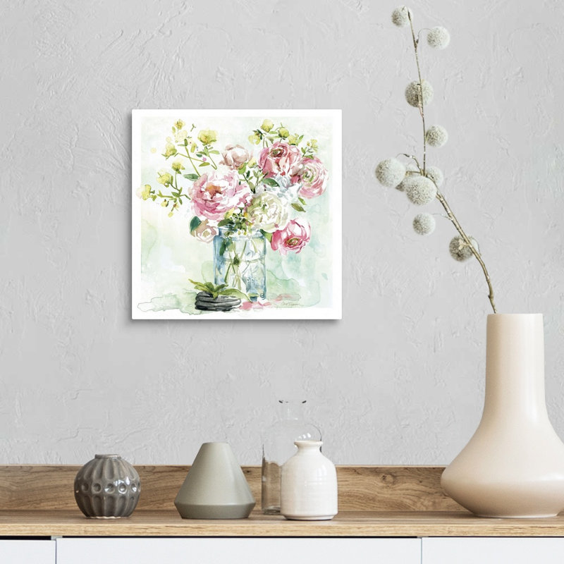 Asbury Garden Belle Bouquet I - reproduction d'art sur toile, H 12 po x l 12 po x P 1,25 po, Toile tendue
