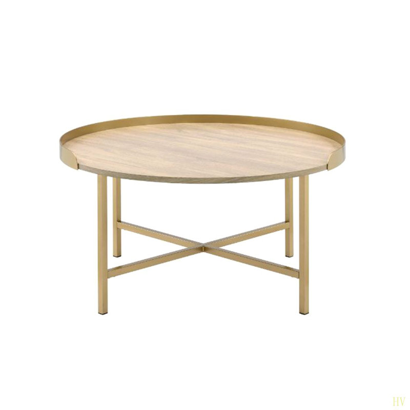 Tray Style Top Round Coffee Table