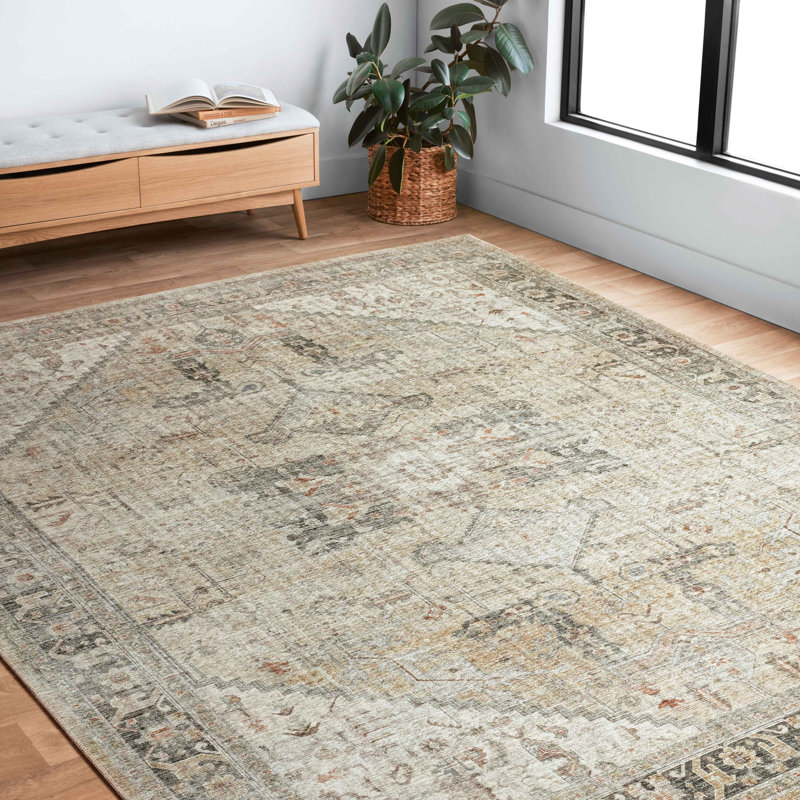 Tapis oriental gris Appolonie, Rectangle 2 pi x 5 pi