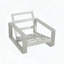 Chaise longue en aluminium avec coussin beige - Légère et ergonomique pour le patio ou la plage-446427119