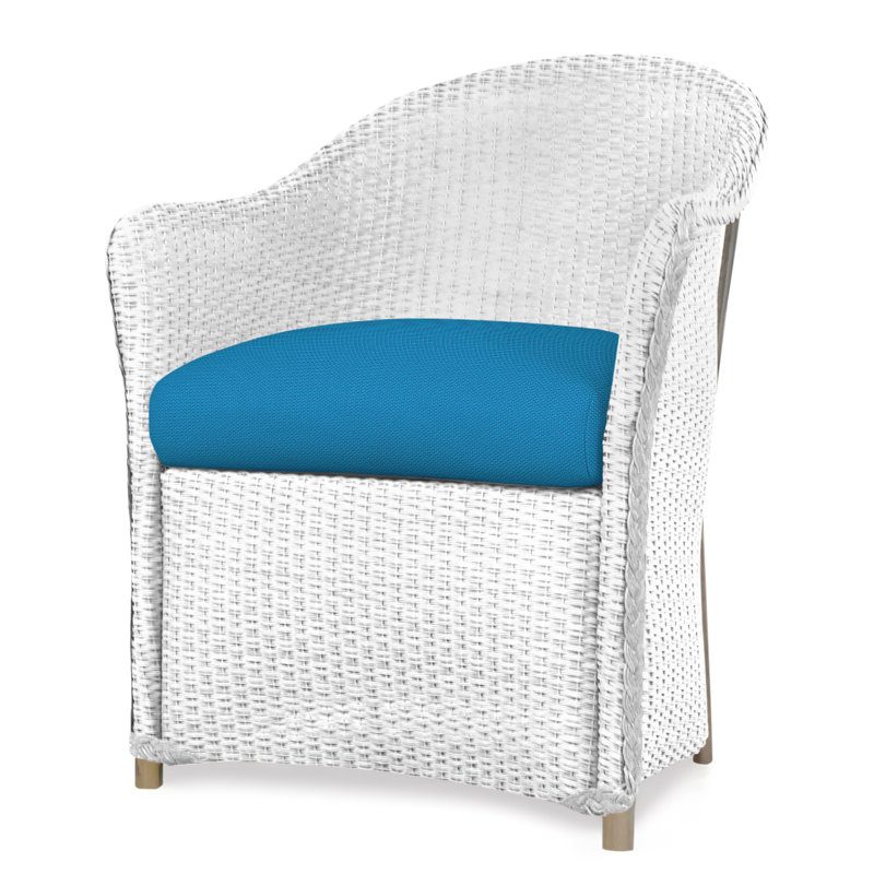 Weekend Retreat Outdoor Dining Armchair, White, Serene Spa