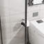Porte de douche de coin sans cadre