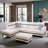 Rilan 103.5'' Faux Leather Sofa & Chaise-240499499-240499496
