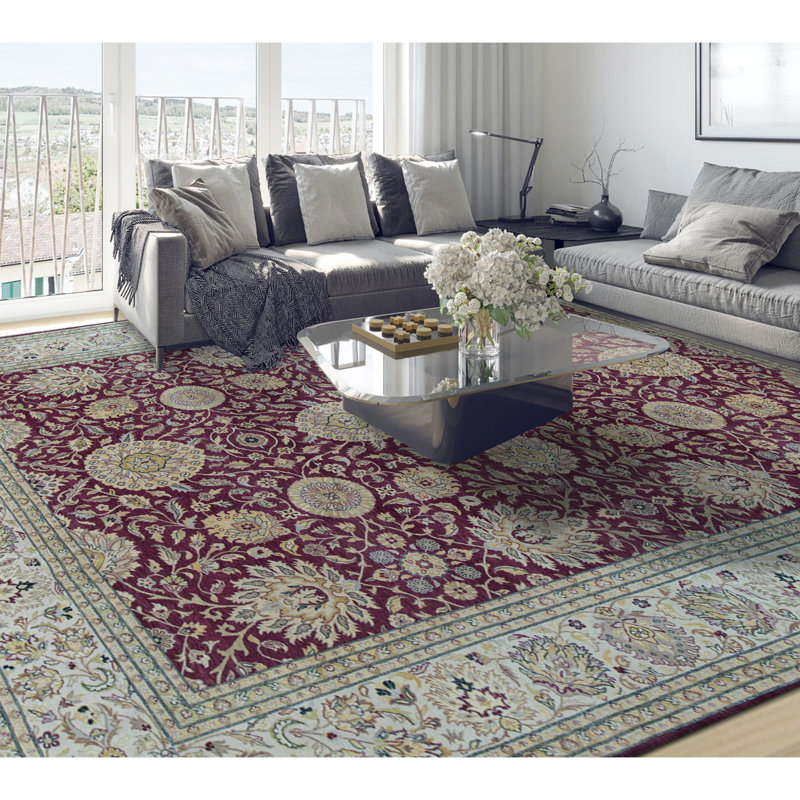 Wool Oriental Area Rug, Rectangle 9'2" x 12'1"