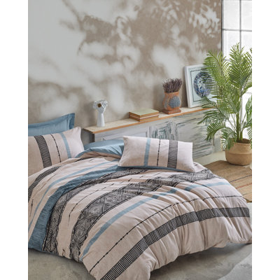 Cotton Striped Duvet Cover