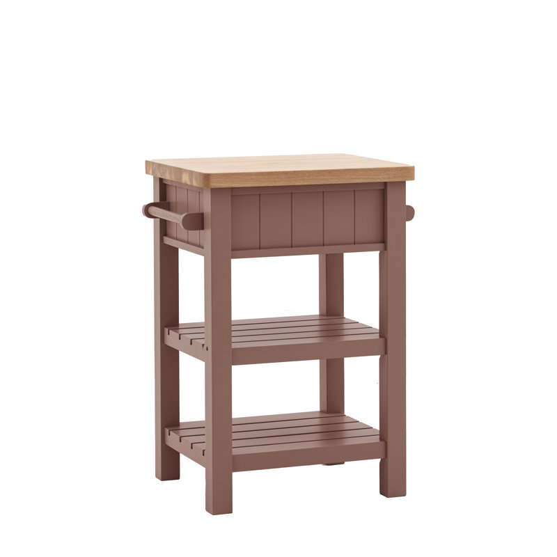 Chenise Solid Wood Butcher Block, Pink