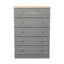 74 cm W Chest of 5 Drawers-2036737957