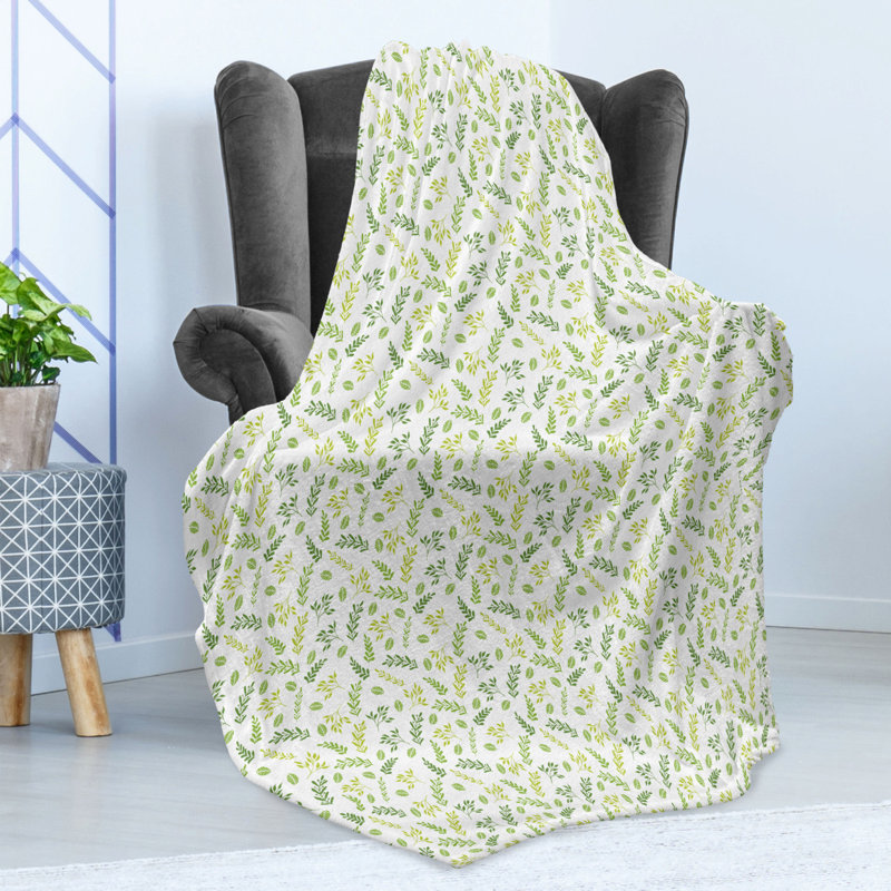Hand Woven Throw Blanket, 50" W x 70" L