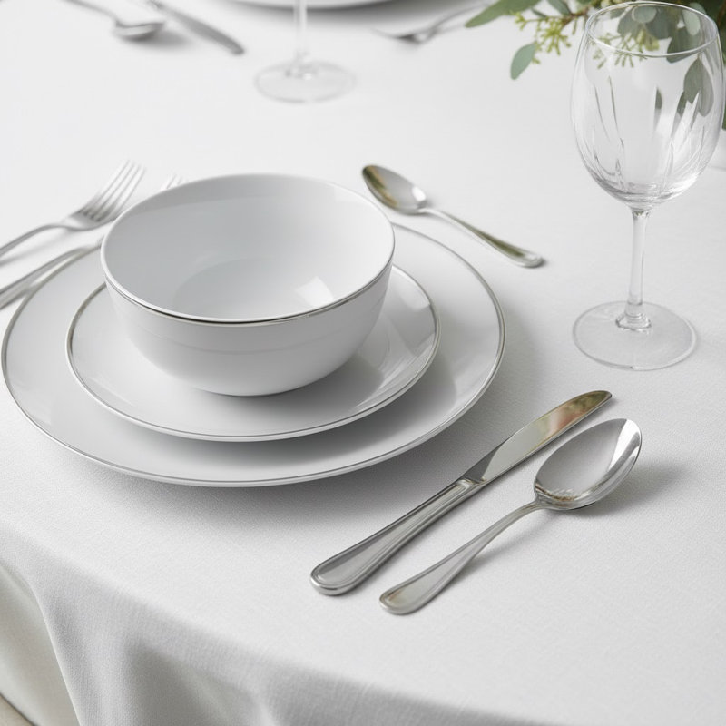 12pc Platinum Dinner Set