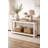 60" Luxe Reclaimed Wood Console Table White Combo-380829246-319167807