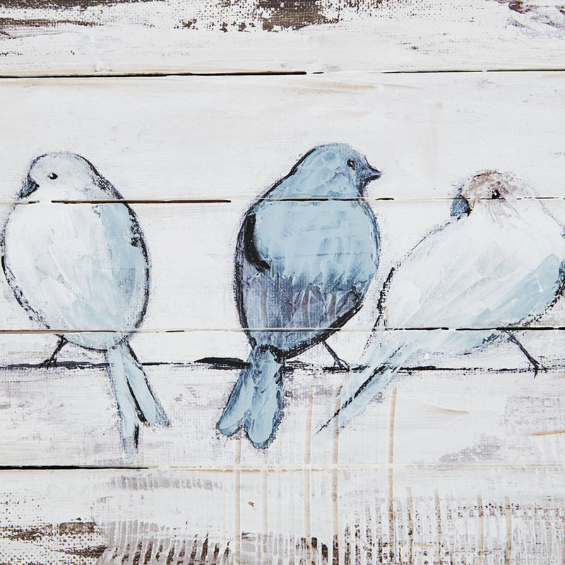 Hand Painted Plank Panel Wall Decor