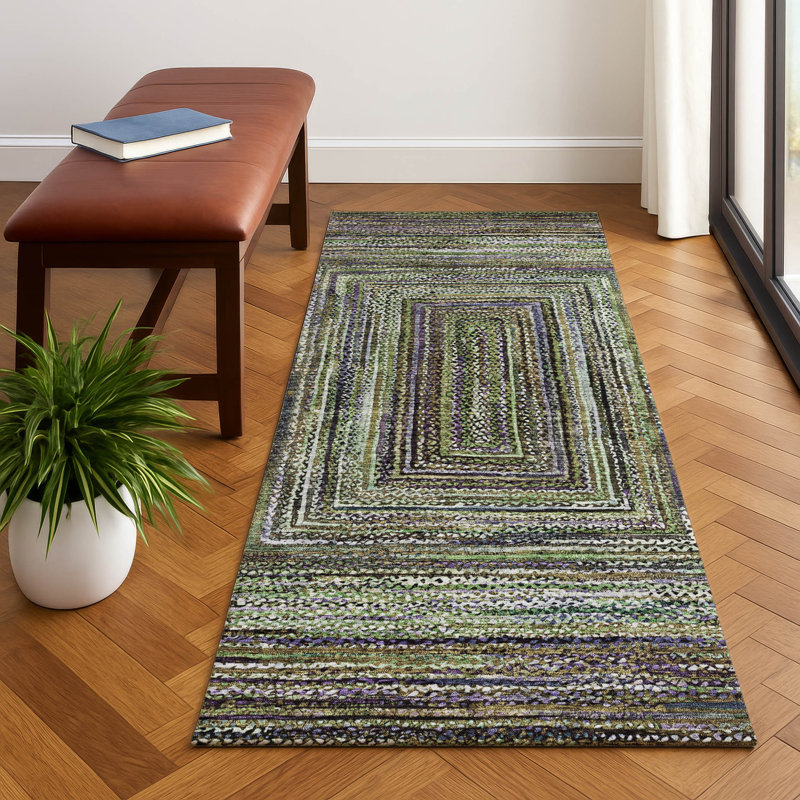 Premium Machine Washable Bucz AMF1725 Geometric Rug, Runner 2'3" x 7'6"