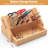 Bamboo Screwdriver Organizer Rack, Desktop Hand Tools Storage Holder With Drawer