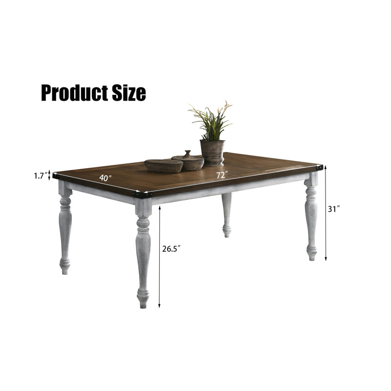 Jacquelline Solid Wood Base Dining Table