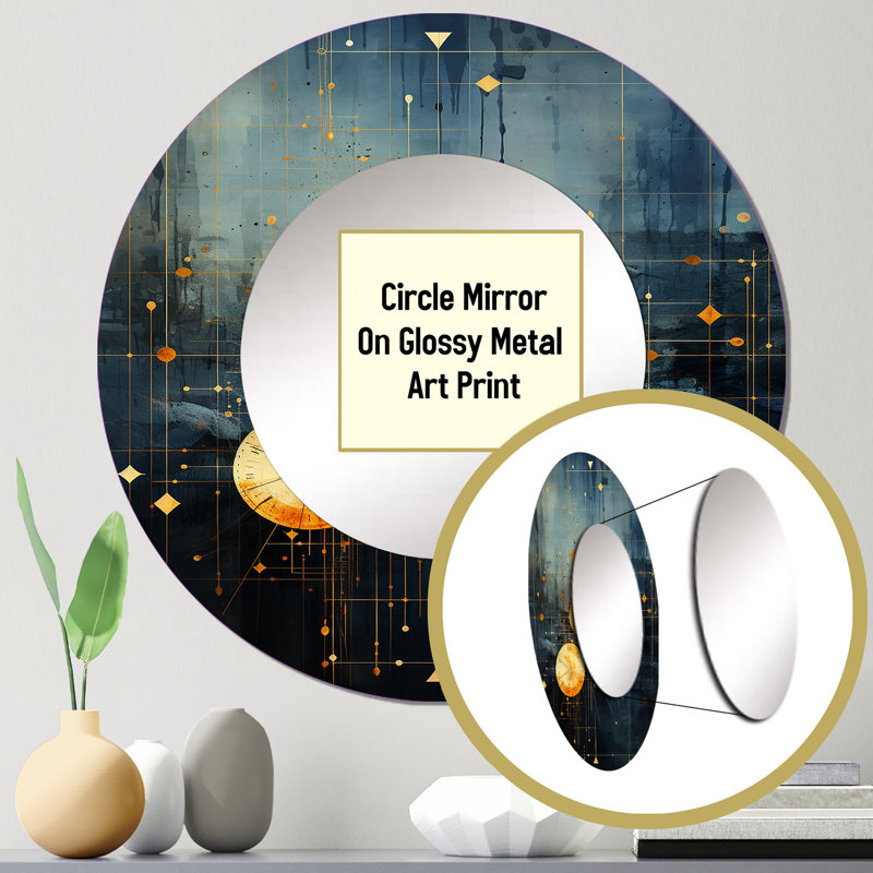 Corvallis Metal Round Mirror