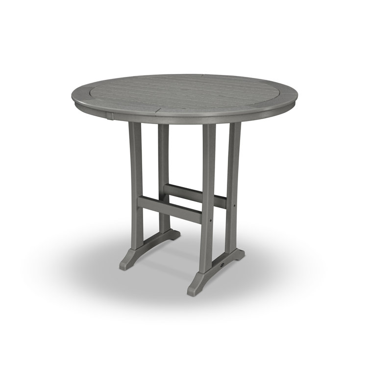Nautical Trestle  Round Bar Table