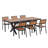 Experience Outdoor Dining Freedom with a Flexible Set Including Six Chairs and a Table that Extends from 62.9 to 82.6 Inches for Personalized Arrangements-872302812