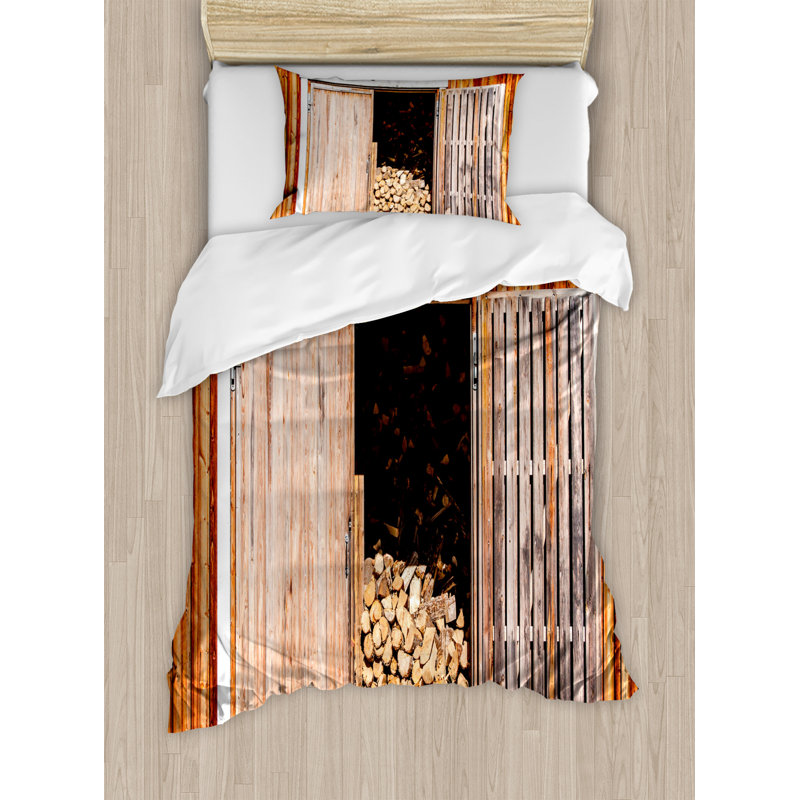Rustic Polyester Duvet Cover
