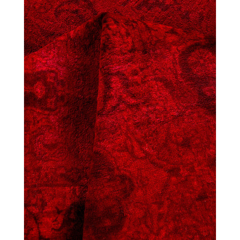 Holsworth One-of-a-Kind 4' 1" X 6' 2" New Age Wool Area Rug Red