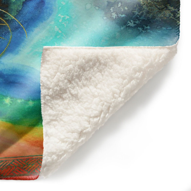 Couverture sherpa à la décomposition intérieure de voyage, l 51 po x L 60 po