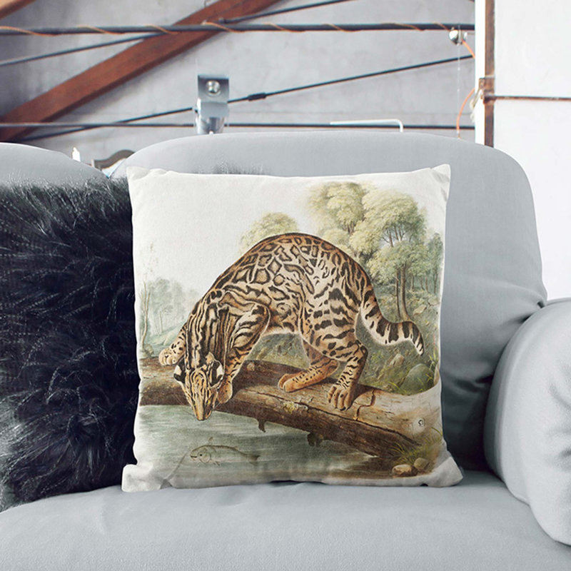 Square Throw Cushion, 40cm H x 40cm W x 15cm D