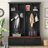 Farmhouse 4-In-1 Hall Tree With Wood Grain Bench, Mudroom Versatile Coat Rack With 2 Large Drawer, Entrance Organizer For Hallway, Living Room-355833396