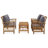 Costas 4 Piece Lounge Chair with Cushions-1509694989