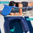 Ostrich The Ladies Comfort Lounger, Foldable Beach Pool Tanning Chair, Stripe-1878926993
