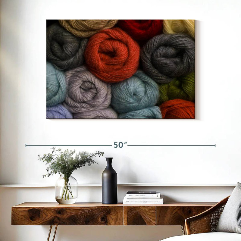 Senne Knitting Yarns, 26" H x 39" W