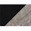 Bureaux, bureau d'ordinateur moderne de 60 po avec tiroirs de rangement, configuration réversible, noir et amp; Stratifié gris béton | Noir | Panneau de particules-1350326732