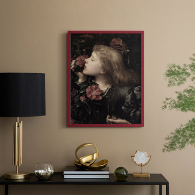 Reproduction encadrée vintage en bois massif XXV III