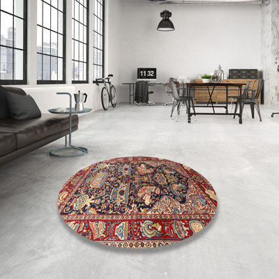 Tapis rouge/jaune/noir traditionnel
