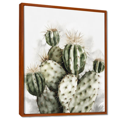 «Lincoln Desert Green Flower Cactus» sur toile