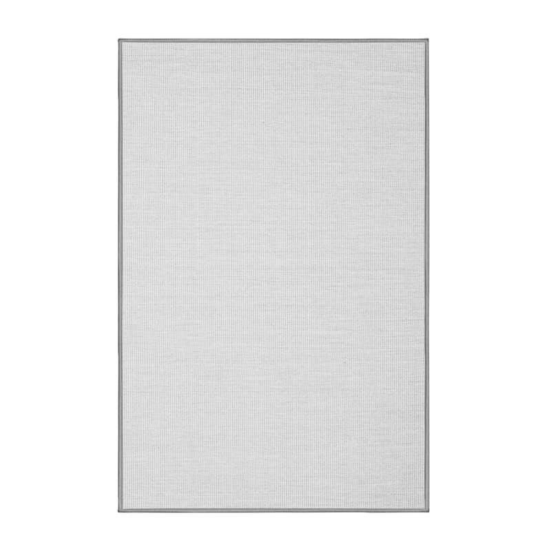 Tapis gris tissé à la machine Northborough, Rectangle 7 pi x 9 pi