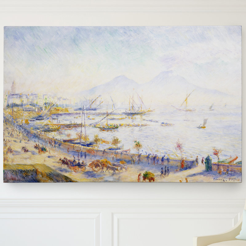 « bay of naples », reproduction, H 32 po x l 48 po x P 1,5 po, Toile tendue