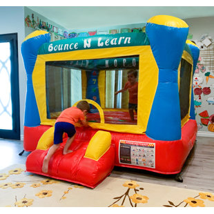 Hullaballoo Bounce N Learn Commercial Bounce House with Blower
