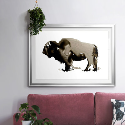 Bison II monochrome, impression sur papier