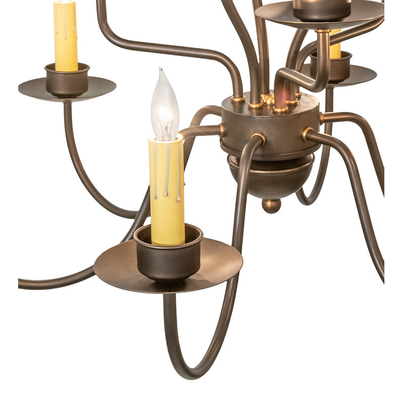 Lustre à niveaux 9 lumières façon bougie