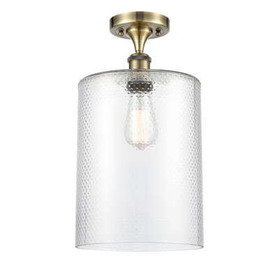 Plafonnier semi-encastré 1 lumière 9 po Heiman